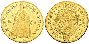 1 Ducat Ungheria Oro Maria Theresa of Austria (1717 - 1780)