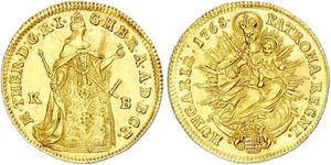 1 Ducat Ungheria Oro Maria Theresa of Austria (1717 - 1780)