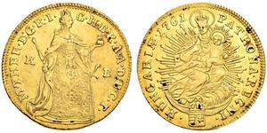 1 Ducat Ungheria Oro Maria Theresa of Austria (1717 - 1780)