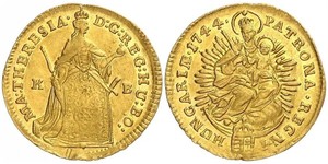 1 Ducat Ungheria Oro Maria Theresa of Austria (1717 - 1780)