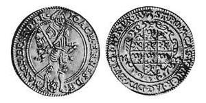 1 Ducat Principato di Ansbach (1398–1792) Rame Gioacchino Ernesto di Brandeburgo-Ansbach(1583 – 1625)