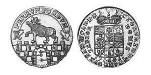 1 Ducat Anhalt-Bernburg (1603 - 1863) 金 Victor Frederick, Prince of Anhalt-Bernburg (1700 – 1765)