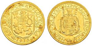 1 Ducat Czechoslovakia (1918-1992) 金 