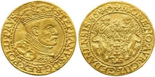 1 Ducat Gdansk  (1454-1793) 金 Stephen Báthory (1533-1586)