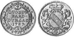 1 Ducat Margrave of Baden-Durlach (1535 - 1771) 金 
