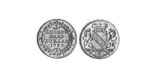 1 Ducat Margrave of Baden-Durlach (1535 - 1771) 金 