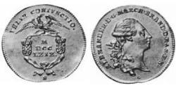 1 Ducat Principality of Ansbach (1398–1792) 金 Charles Alexander, Margrave of Brandenburg-Ansbach (1736 – 1806)