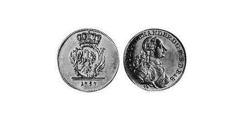 1 Ducat Principality of Ansbach (1398–1792) 金 Charles Alexander, Margrave of Brandenburg-Ansbach (1736 – 1806)