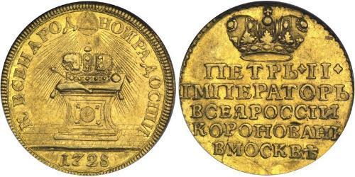 1 Ducat 俄罗斯帝国 (1721 - 1917) 金 Peter II (1715-1730)