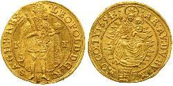 1 Ducat 哈布斯堡君主國 金 利奥波德一世 (神圣罗马帝国)(1640-1705)