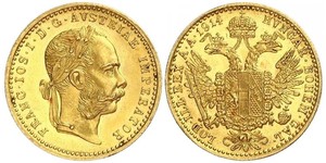 1 Ducat 哈布斯堡君主國 金 弗朗茨·约瑟夫一世 (1830 - 1916)