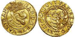 1 Ducat 外西凡尼亞公國 (鄂圖曼帝國) (1570 - 1711) 金 Gabriel Báthory (1589 – 1613)