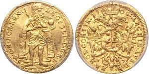 1 Ducat 外西凡尼亞公國 (鄂圖曼帝國) (1570 - 1711) 金 利奥波德一世 (神圣罗马帝国)(1640-1705)