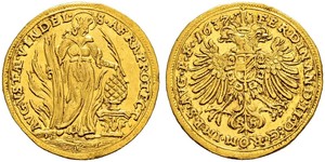 1 Ducat 奥格斯堡 (1276 - 1803 Augsburg) 金 斐迪南三世 (神圣罗马帝国) (1608-1657)