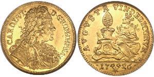 1 Ducat 奥格斯堡 (1276 - 1803 Augsburg) 金 查理六世 (神圣罗马帝国) (1685 - 1740)