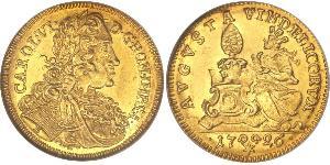 1 Ducat 奥格斯堡 (1276 - 1803 Augsburg) 金 查理六世 (神圣罗马帝国) (1685 - 1740)