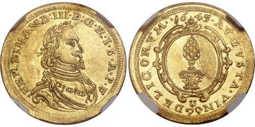 1 Ducat 奥格斯堡 (1276 - 1803 Augsburg) 金 斐迪南三世 (神圣罗马帝国) (1608-1657)