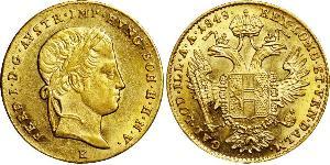 1 Ducat 奧地利帝國 (1804 - 1867) 金 Ferdinand I of Austria (1793 - 1875)