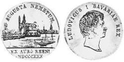 1 Ducat 巴伐利亞王國 (1806 - 1918) 金 路德维希一世 (巴伐利亚)