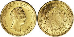1 Ducat 巴登大公國 (1806 - 1918) 金 利奥波德 (巴登)
