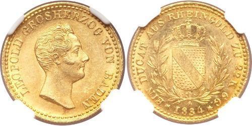 1 Ducat 巴登大公國 (1806 - 1918) 金 利奥波德 (巴登)