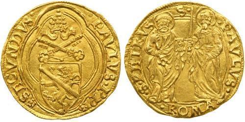 1 Ducat 教皇国 (754 - 1870) 金 Pope Paul II (1417-1471)
