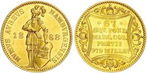 1 Ducat 汉堡 金 