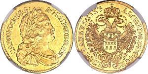 1 Ducat 神圣罗马帝国 (962 - 1806) 金 查理六世 (神圣罗马帝国) (1685 - 1740)