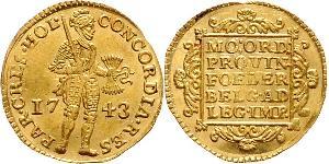 1 Ducat 荷蘭共和國 (1581 - 1795) 金 