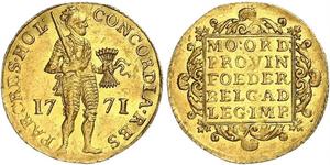 1 Ducat 荷蘭共和國 (1581 - 1795) 金 