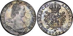 1 Ducaton Países Bajos Austríacos (1713-1795) Plata Maria Theresa of Austria (1717 - 1780)