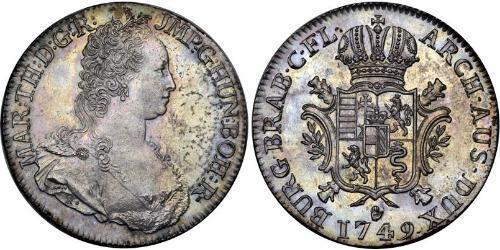 1 Ducaton Países Bajos Austríacos (1713-1795) Plata Maria Theresa of Austria (1717 - 1780)