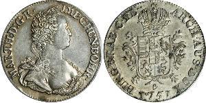 1 Ducaton Austrian Netherlands (1713-1795) Silver Maria Theresa of Austria (1717 - 1780)