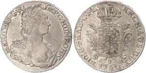 1 Ducaton Австрійські Нідерланди (1713-1795) Срібло Maria Theresa of Austria (1717 - 1780)