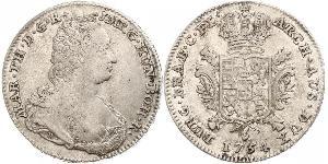 1 Ducaton Austrian Netherlands (1713-1795) 銀 玛丽亚·特蕾西亚 (1717 - 1780)