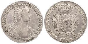1 Ducaton Austrian Netherlands (1713-1795) 銀 玛丽亚·特蕾西亚 (1717 - 1780)