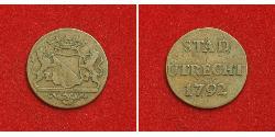 1 Duit Provincias Unidas de los Países Bajos (1581 - 1795) Cobre 