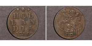 1 Duit Provincias Unidas de los Países Bajos (1581 - 1795) Cobre 