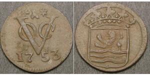 1 Duit Provincias Unidas de los Países Bajos (1581 - 1795) Cobre 