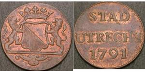 1 Duit Provincias Unidas de los Países Bajos (1581 - 1795) Cobre 