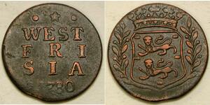 1 Duit Provincias Unidas de los Países Bajos (1581 - 1795) Cobre 