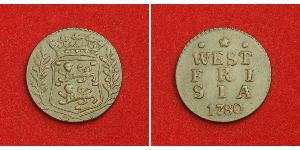 1 Duit Republik der Sieben Vereinigten Provinzen (1581 - 1795) Kupfer 