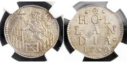 1 Duit Niederlande Silber 