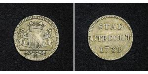 1 Duit Niederlande Silber 