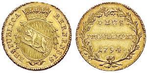 1 Duplone Svizzera Oro 