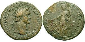 1 Dupondius Römische Kaiserzeit (27BC-395) Bronze Domitian  (51-96)