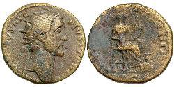 1 Dupondius Empire romain (27BC-395) Orichalque Antonin le Pieux  (86-161)