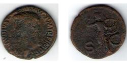 1 Dupondius Imperio romano (27BC-395)  Tiberio Claudio Nerón (42 BC-37)
