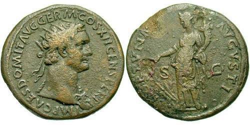 1 Dupondius 羅馬帝國 青铜 Domitian  (51-96)