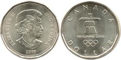 1 Dólar Canadá Bronce Isabel II (1926-2022)